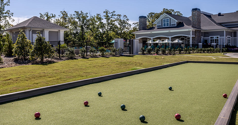 View Apartment Photos | Holly Springs Place Apartments - Off-Grid Luxury Apartments With Private Bocce Ball Courts
